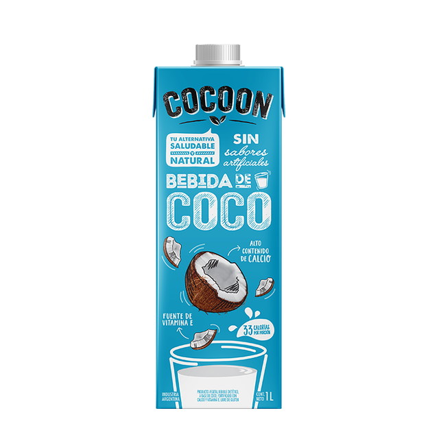 COCOON Leche de coco lista para beber, una alternativa saludable y natural  Leche de Coco COCOON lista para beber