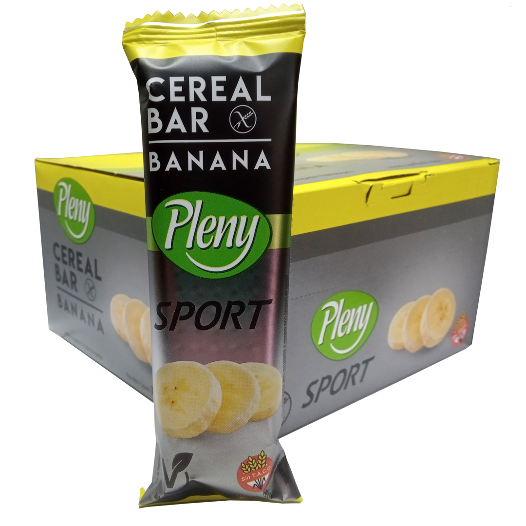 Barras de Cereal Pleny Sport, nutritivas y libres de gluten  Barras de Cereal Sport Pleny, libres de gluten 