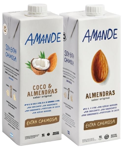 AMANDE Leche de Almendras Leche de Coco Extra 